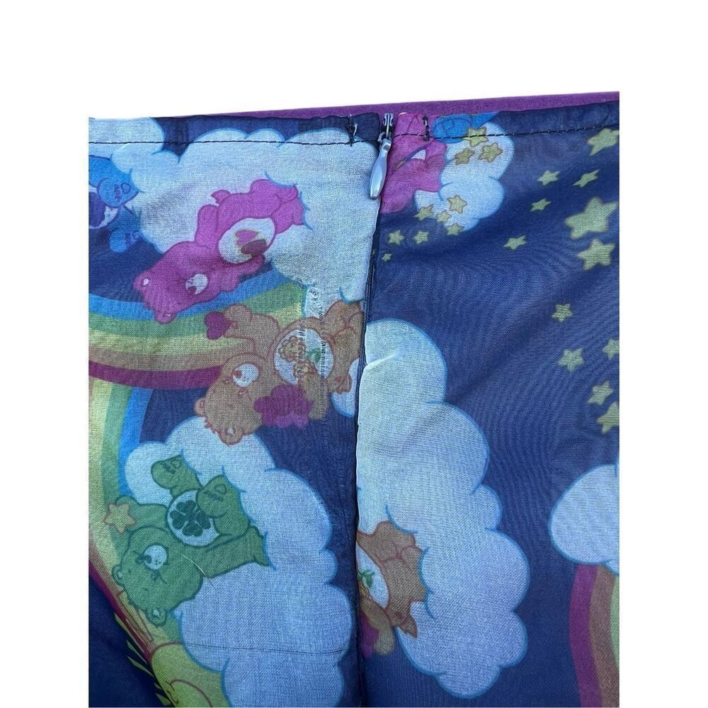 Care Bears kids' girls' XXL blue organza puffy sleeve dress up party fun - Picture 7 of 7